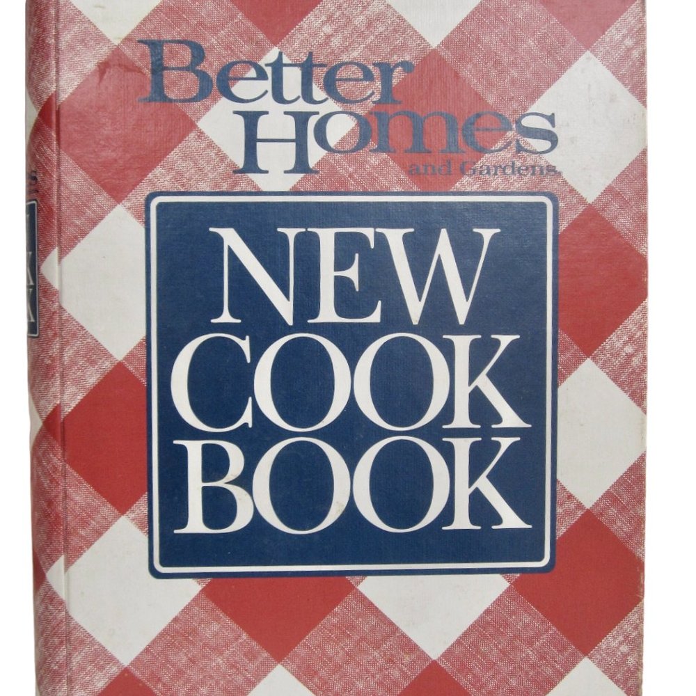 VTG Better Homes & Garden New Cookbook 1989 5-Ring Binder Tabs Red Gingham Cover